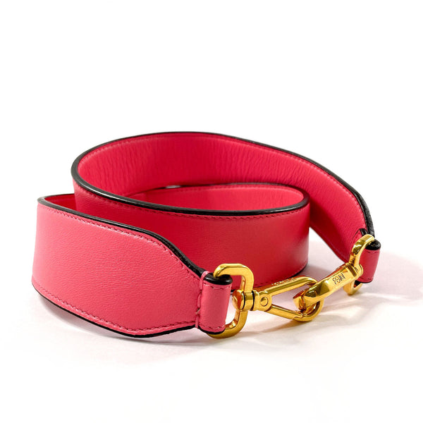 FENDI Shoulder strap leather pink Women Used