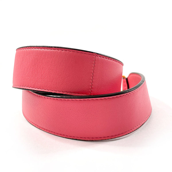 FENDI Shoulder strap leather pink Women Used