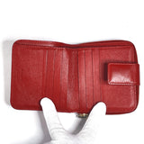 YVES SAINT LAURENT wallet MRT352906Y Compact zip Rive Gauche Cassandra leather Red Women Used