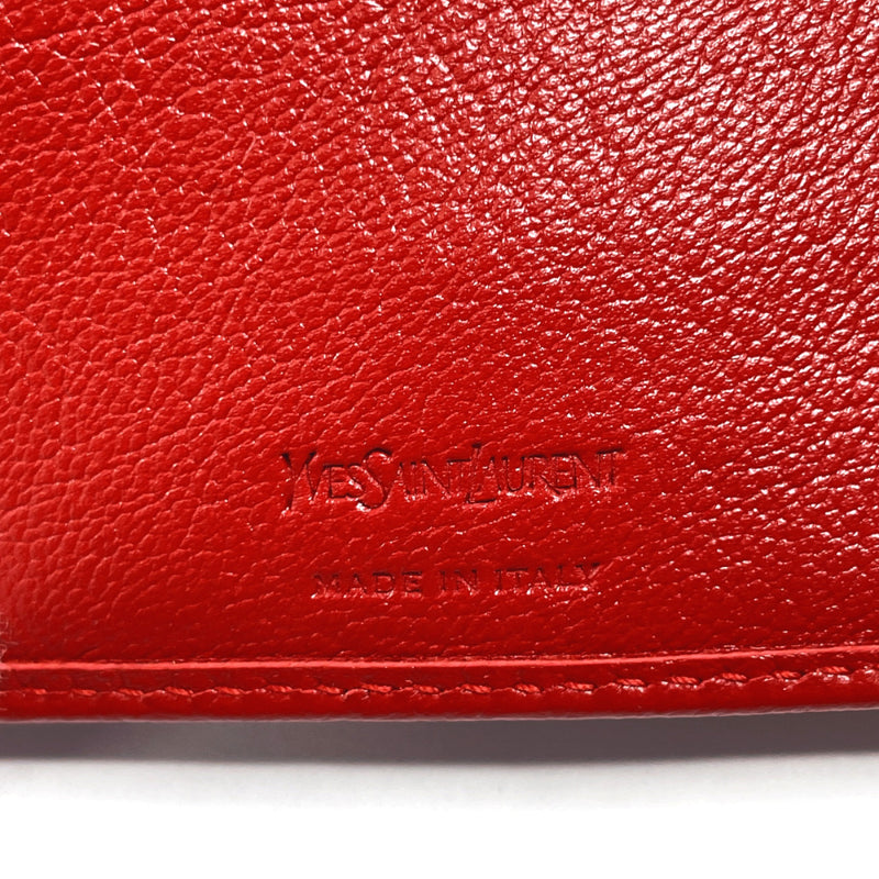 YVES SAINT LAURENT wallet MRT352906Y Compact zip Rive Gauche Cassandra leather Red Women Used