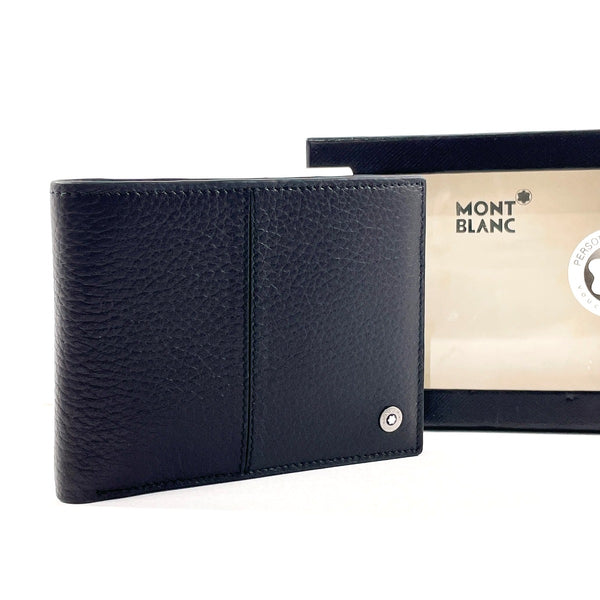 MONTBLANC wallet Bill Compartment leather Black mens Used