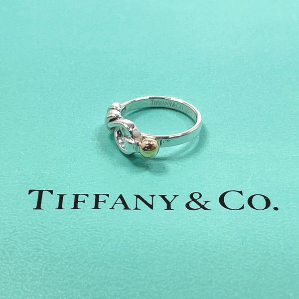 TIFFANY&Co. Ring Hook & Eye Silver925/K18 yellow gold #7(JP Size) Silver Silver Women Used