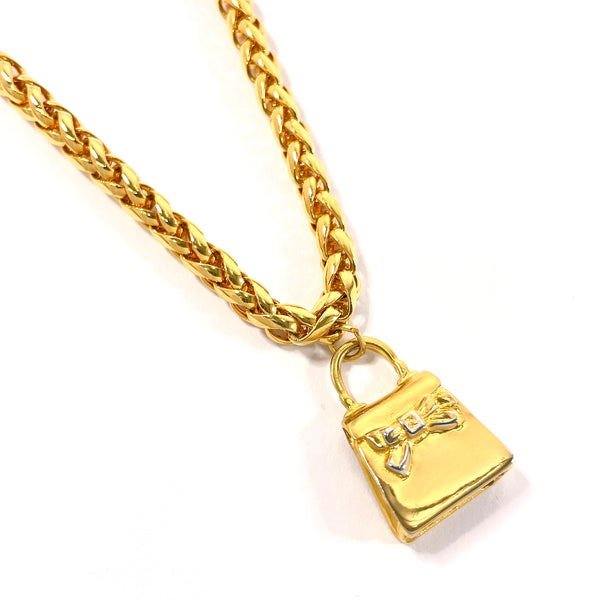 FENDI Necklace Bag charm Gold Plated gold Women Used