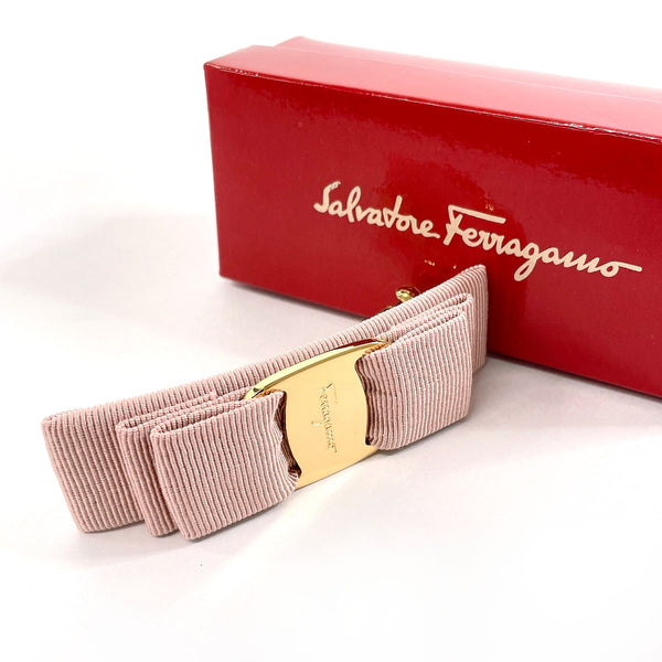 Salvatore Ferragamo Valletta Vala Ribbon cotton/Rayon/metal pink pink Women Used