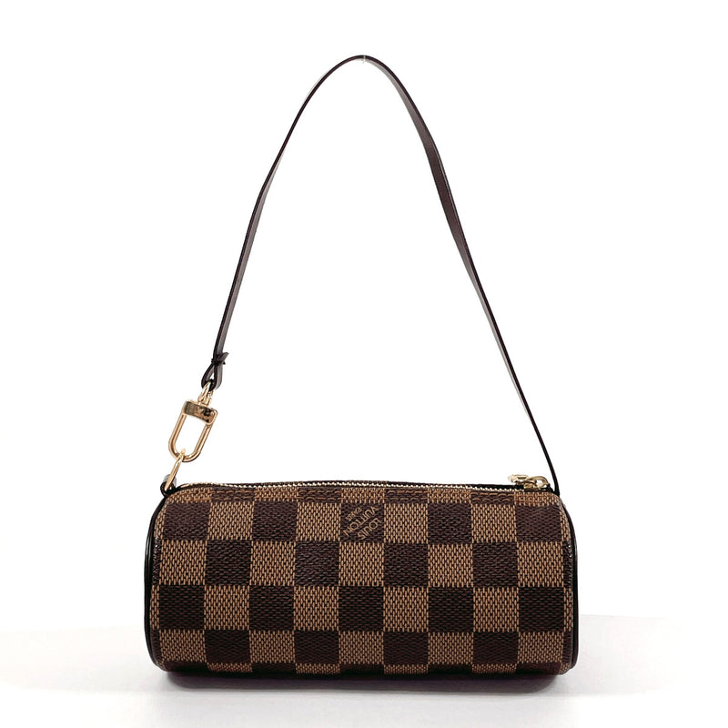 LOUIS VUITTON Pouch Papillon accessory pouch Damier canvas Brown Women Used