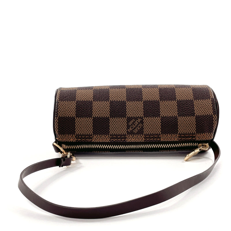 LOUIS VUITTON Pouch Papillon accessory pouch Damier canvas Brown Women Used