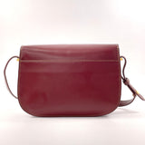 CARTIER Shoulder Bag Must Line leather Bordeaux Women Used