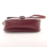 CARTIER Shoulder Bag Must Line leather Bordeaux Women Used