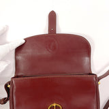 CARTIER Shoulder Bag Must Line leather Bordeaux Women Used