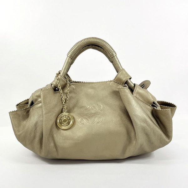 LOEWE Handbag Nappa Aire leather gold Women Used