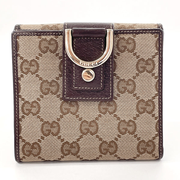 GUCCI wallet 141411 GG canvas Brown Women Used