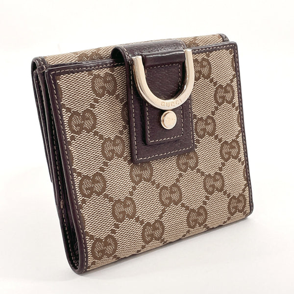 GUCCI wallet 141411 GG canvas Brown Women Used