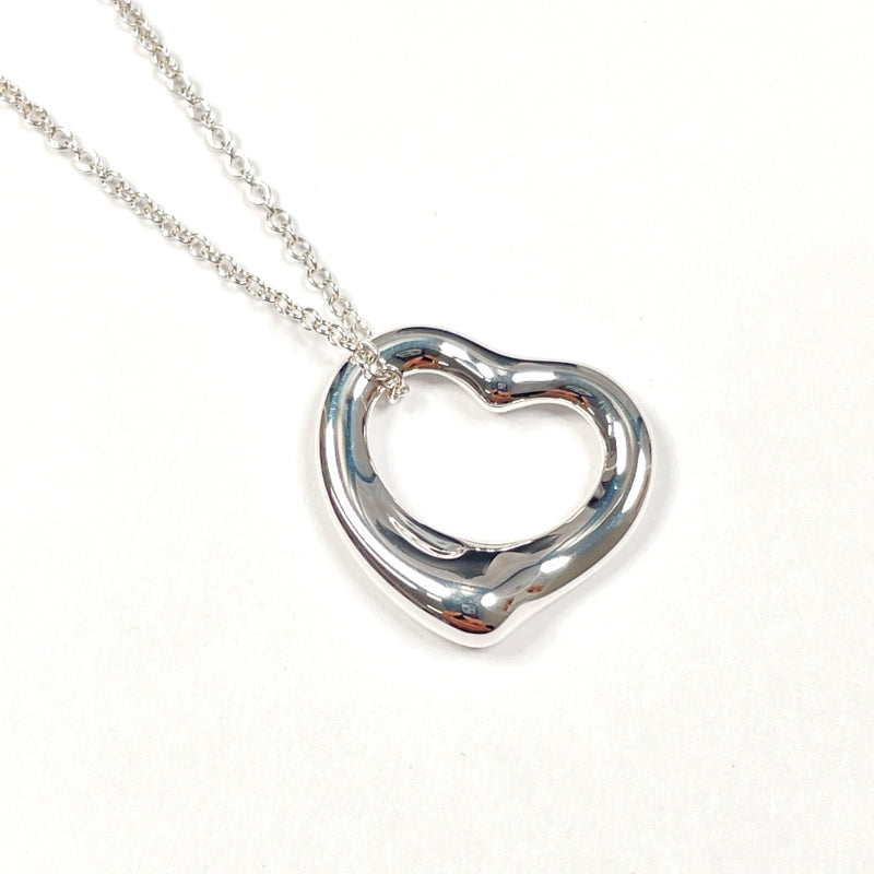 TIFFANY&Co. Necklace Open heart Elsa Peretti Silver925 Silver Women Used