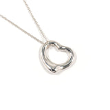 TIFFANY&Co. Necklace Open heart Elsa Peretti Silver925 Silver Women Second hand