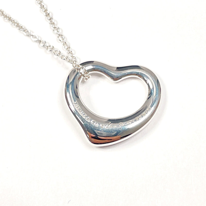 TIFFANY&Co. Necklace Open heart Elsa Peretti Silver925 Silver Women Used