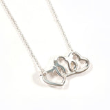 TIFFANY&Co. Necklace Triple heart Elsa Peretti Silver925 Silver Women Used