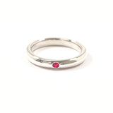 TIFFANY&Co. Ring Stacking band ring Elsa Peretti Silver925/Ruby #US 3 3/4 Silver Women Second hand