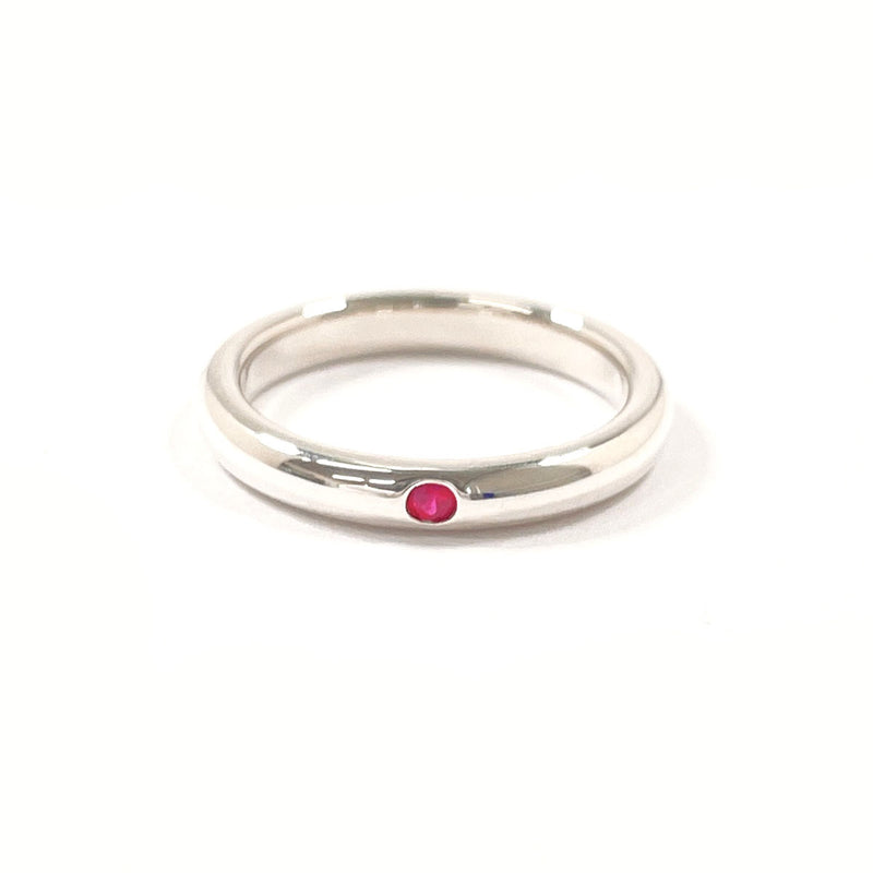 TIFFANY&Co. Ring Stacking band ring Elsa Peretti Silver925/Ruby #US 3 3/4 Silver Women Second hand