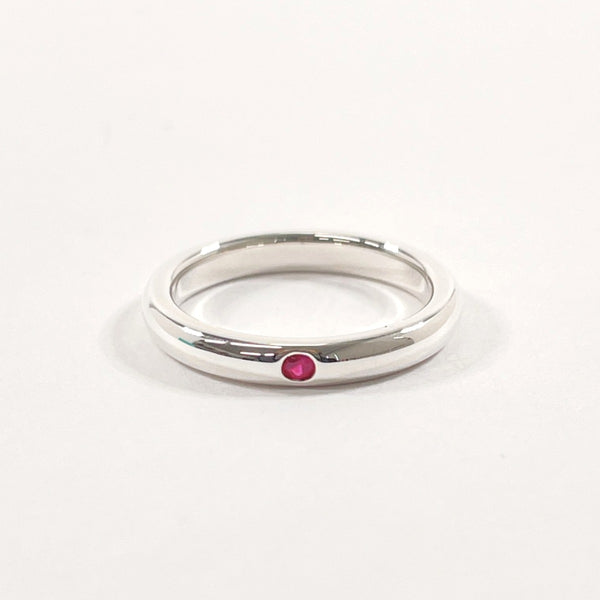 TIFFANY&Co. Ring Stacking band Elsa Peretti Silver925/Ruby #6.5(JP Size) Silver Women Used