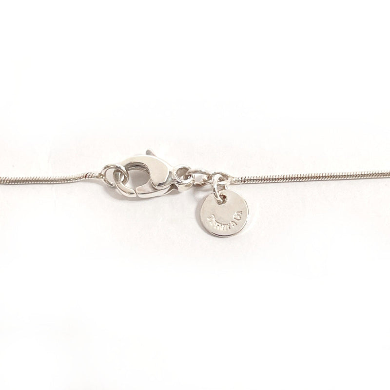 TIFFANY&Co. Necklace Heart plate Snake Chain Silver925 Silver Women Used