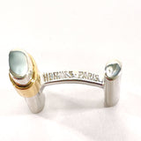 HERMES cuffs Silver/K18 Gold/Silver800 Silver Silver mens Used