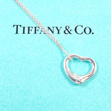 TIFFANY&Co. Necklace Open heart Elsa Peretti Silver925 Silver Women Second hand