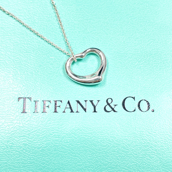 TIFFANY&Co. Necklace Open heart Elsa Peretti Silver925 Silver Women Used