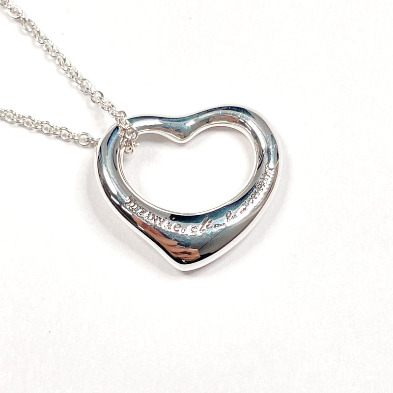 TIFFANY&Co. Necklace Open heart Elsa Peretti Silver925 Silver Women Used