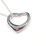 TIFFANY&Co. Necklace Open heart Elsa Peretti Silver925 Silver Women Used