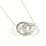 TIFFANY&Co. Necklace Interlocking circle 1837 Silver925 Silver Women Used