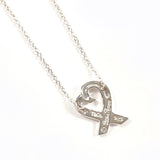 TIFFANY&Co. Necklace Rubbing Heart 1P Diamond Paloma Picasso Silver925/diamond Silver Women Used