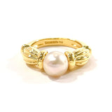 TIFFANY&Co. Ring K18 Gold/Pearl #8(JP Size) gold Women Used