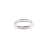 TIFFANY&Co. Ring Stacking band ring Elsa Peretti Pt950Platinum/diamond #11.5(JP Size) Silver Women Used