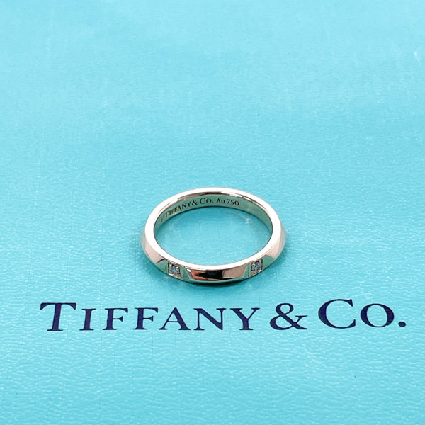 TIFFANY&Co. Ring True band K18 yellow gold/diamond #9(JP Size) gold Women Used