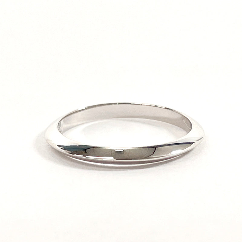 TIFFANY&Co. Ring knife edge band ring Pt950Platinum #6(JP Size) Silver Women Used