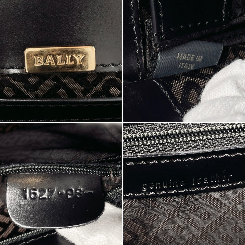 BALLY Handbag leather Black Women Used