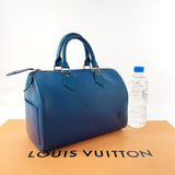 LOUIS VUITTON Handbag M43015 Speedy 25 Epi Leather blue blue Women Used