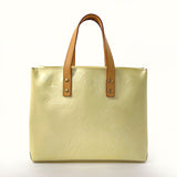 LOUIS VUITTON Handbag M91336 Reed PM Monogram Vernis/Leather yellow yellow Women Used