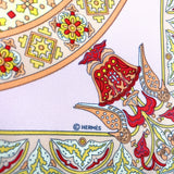 HERMES scarf Petit curry CIELS BYZANTINS Byzantine sky silk pink Women Used