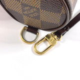 LOUIS VUITTON Pouch Papillon accessory pouch Damier canvas Brown Women Used