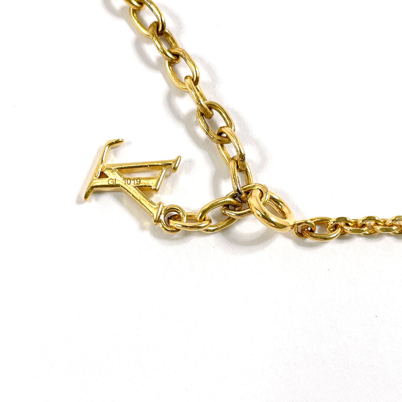 LOUIS VUITTON Necklace M65096 Corey Gamble metal/Swarovski gold Women Used