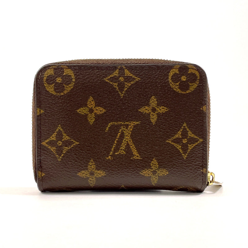 LOUIS VUITTON coin purse M60067 zip around purse Monogram canvas Brown unisex Used