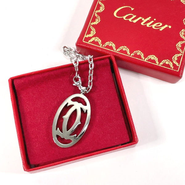 CARTIER charm T1220148 Double sea metal Silver Women Used