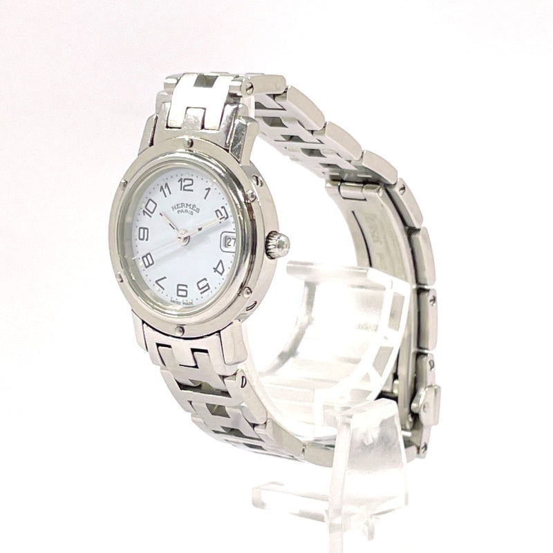 HERMES Watches CL4.210 Clipper Stainless Steel/Stainless Steel Silver Silver Women Used