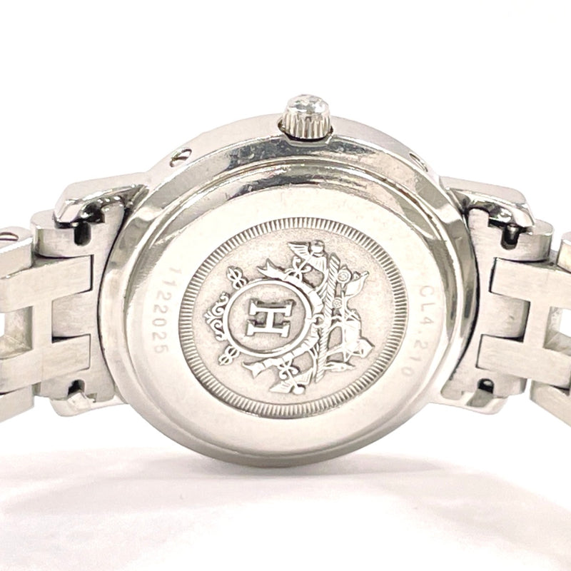 HERMES Watches CL4.210 Clipper Stainless Steel/Stainless Steel Silver Silver Women Used