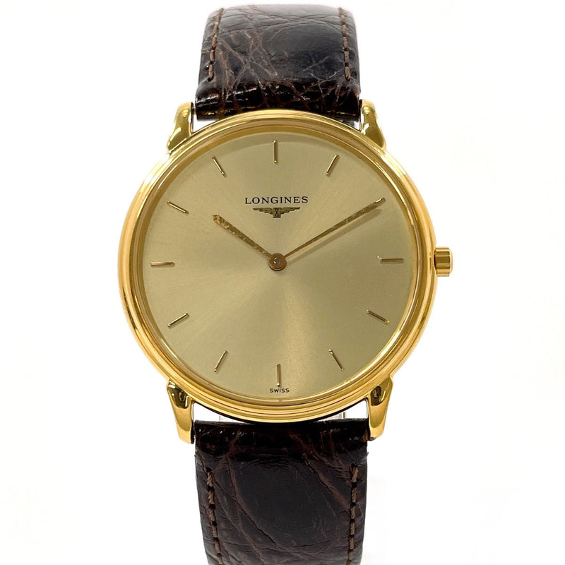 LONGINES Watches L4.676.2 Grand classic Gold Plated/leather gold gold mens Used