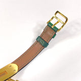 HERMES Watches Kelly watch Gold Plated/Courchevel gold gold 〇UCarved seal Women Used