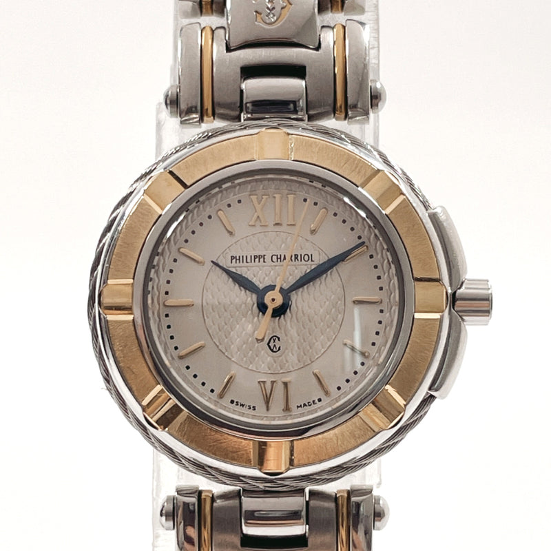 PHILIPPE CHARRIOL Watches OR750/1.10GR Stainless Steel/Gold Plated Silver Silver Women Used