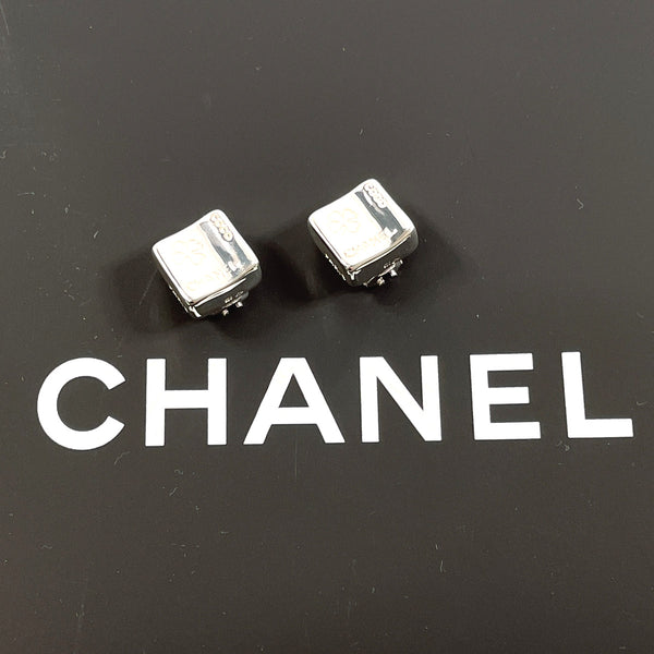 CHANEL Earring square clover vintage Silver925 Silver Women Second hand