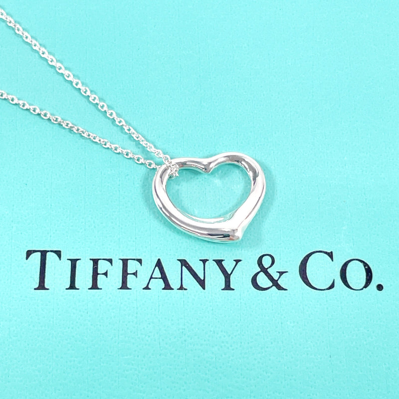 TIFFANY&Co. Necklace Open heart Elsa Peretti Silver925 Silver Women Used